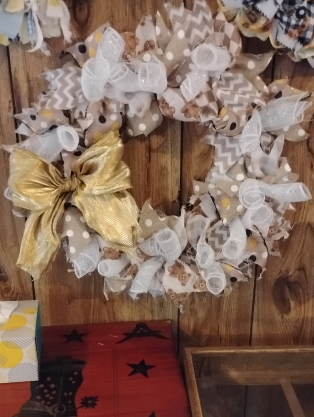 Teddy Bear Door Wreath